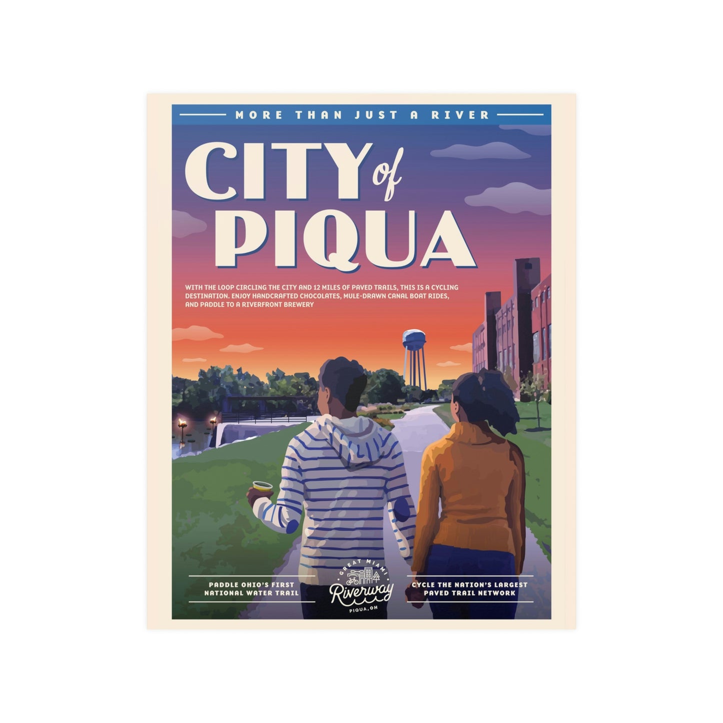 Piqua, OH - Poster
