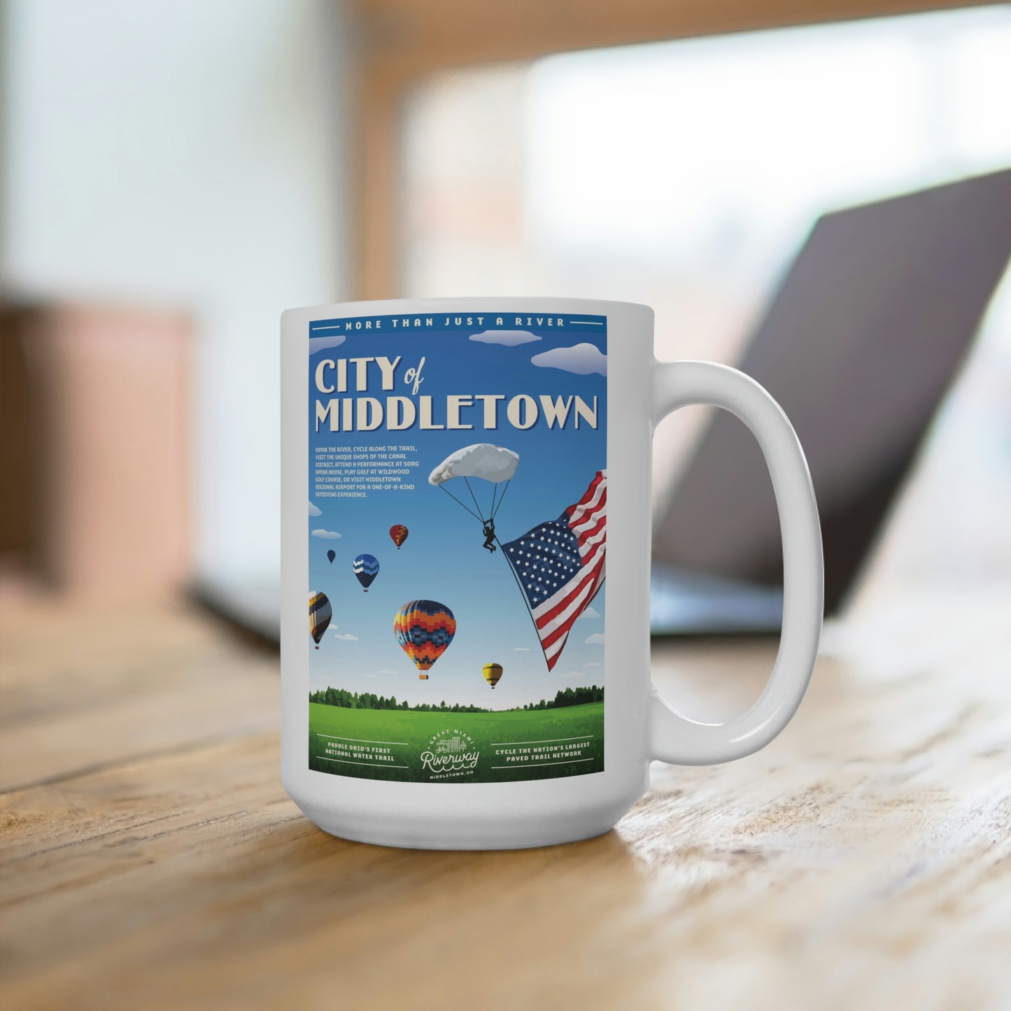 White Ceramic Mug - Middletown