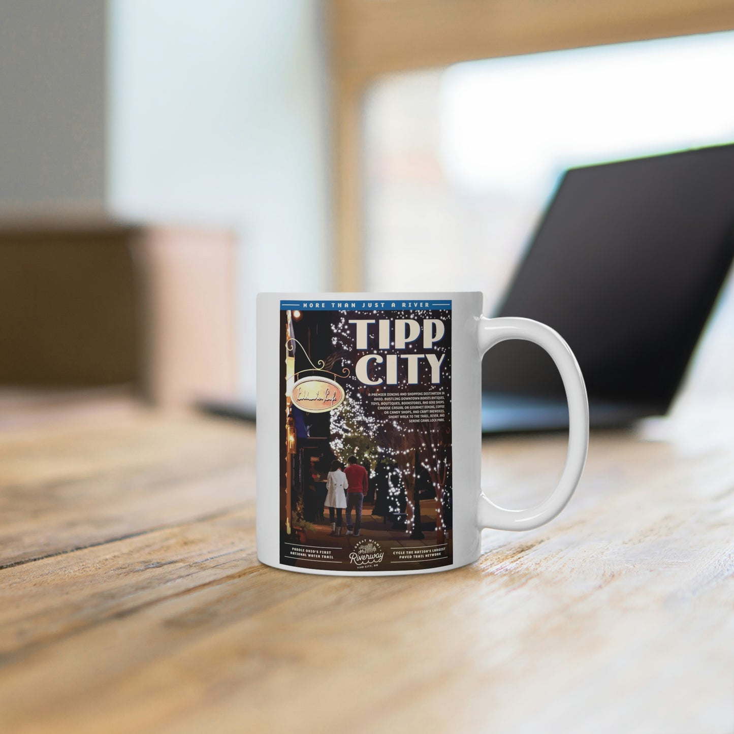 White Ceramic Mug - Tipp City