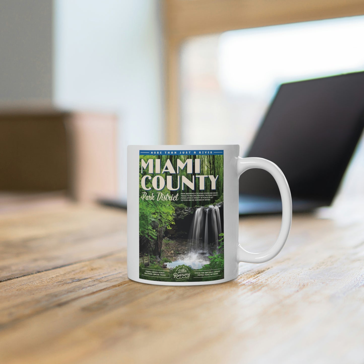 White Ceramic Mug - Miami County Park District