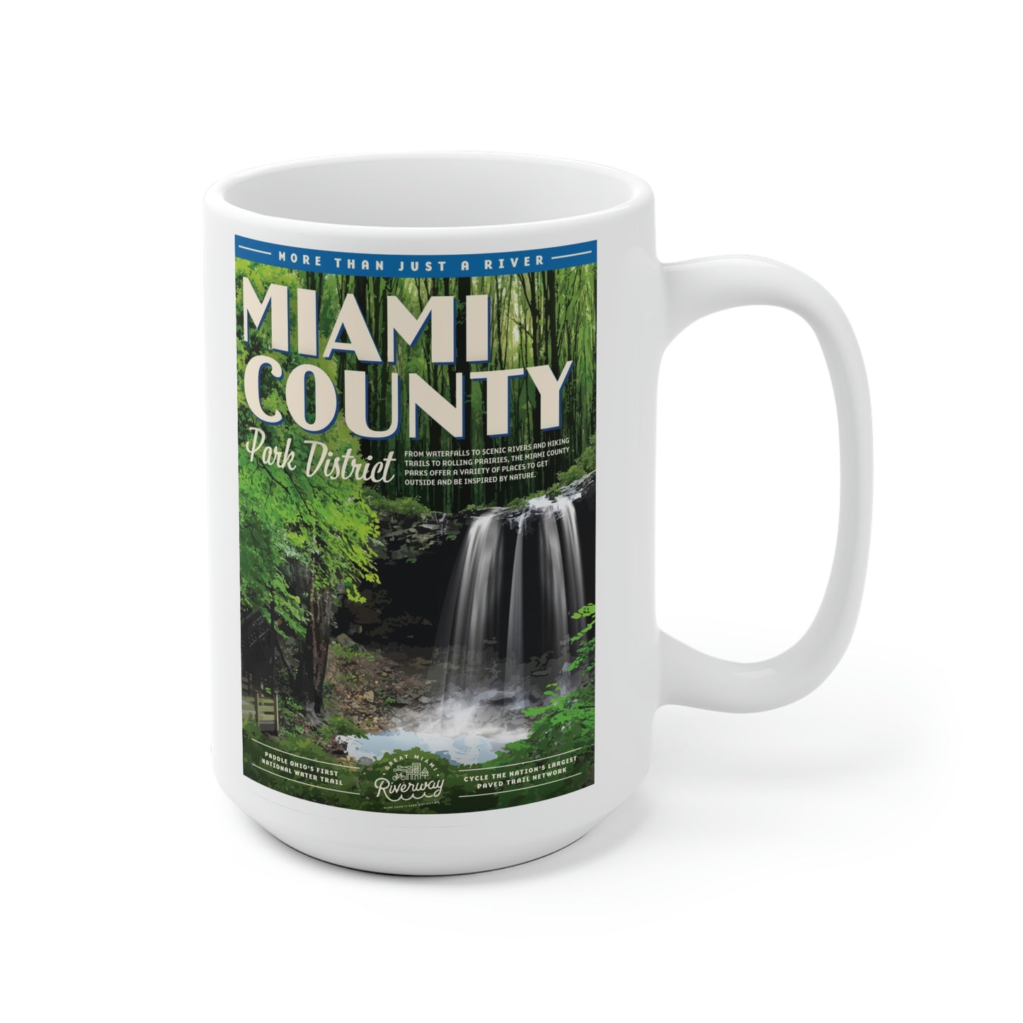 White Ceramic Mug - Miami County Park District