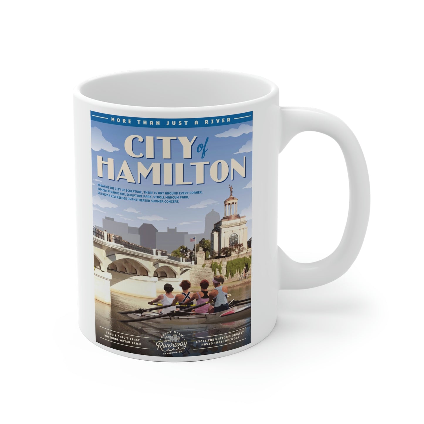 White Ceramic Mug - Hamilton