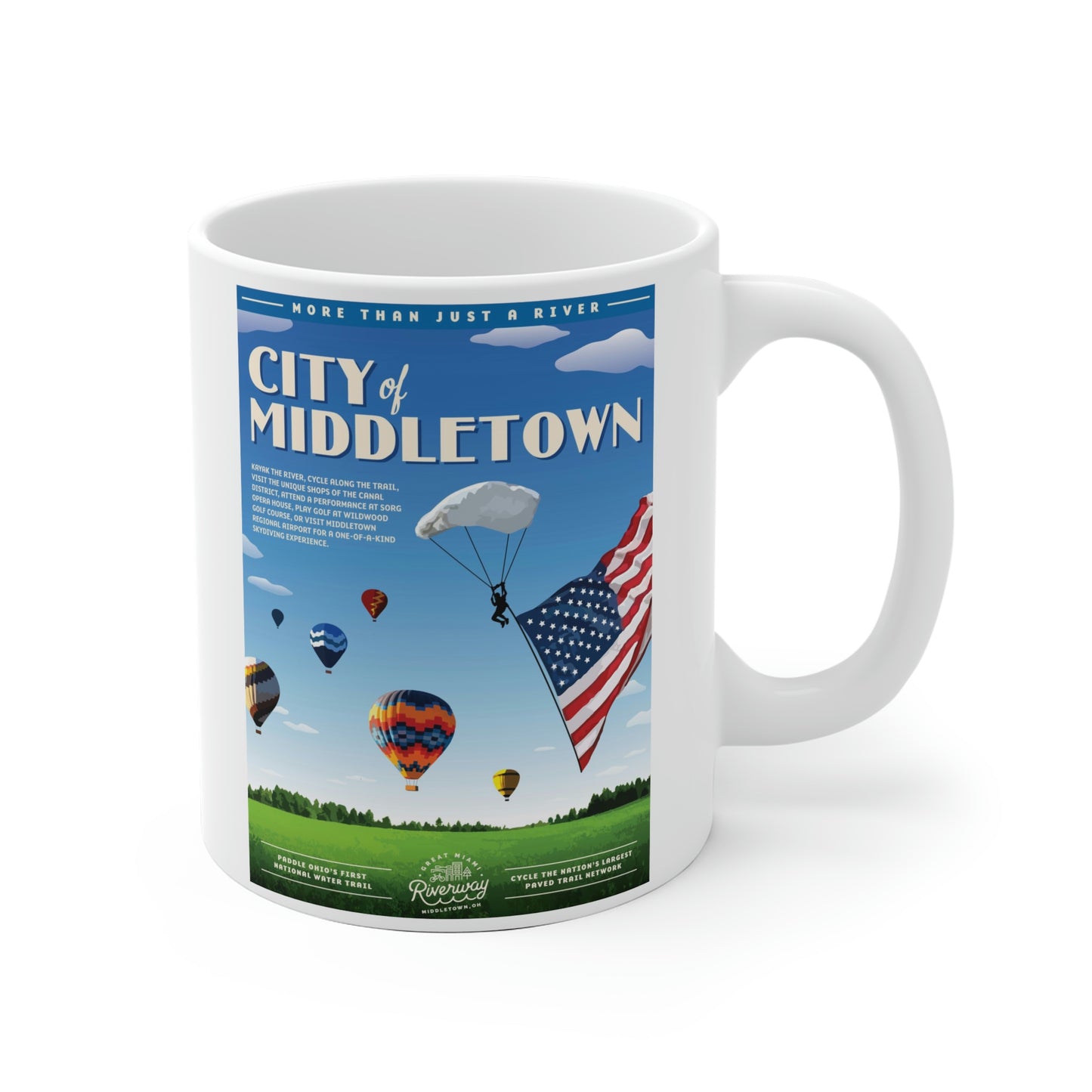 White Ceramic Mug - Middletown