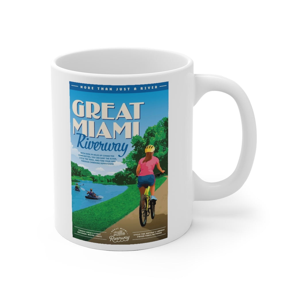 White Ceramic Mug - Riverway