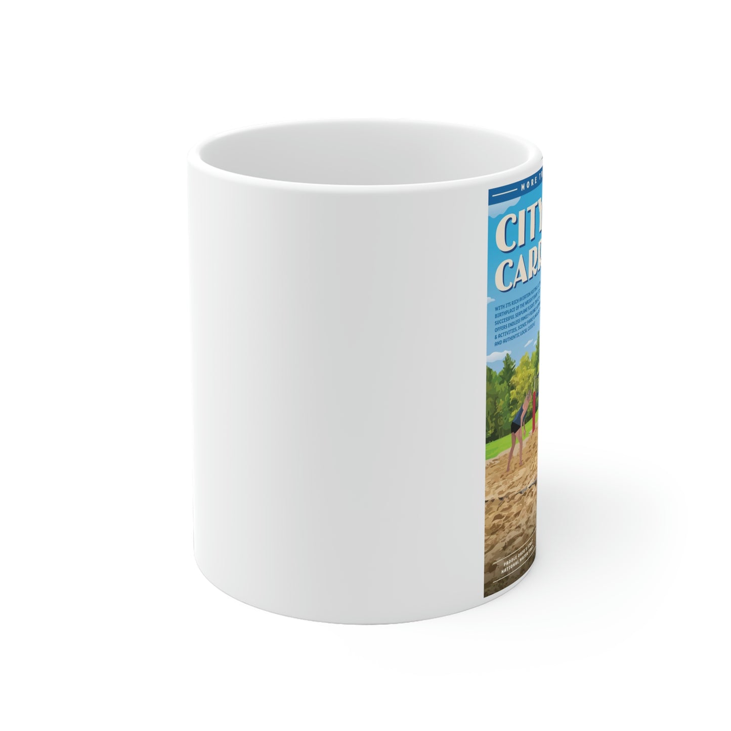 White Ceramic Mug - West Carrollton
