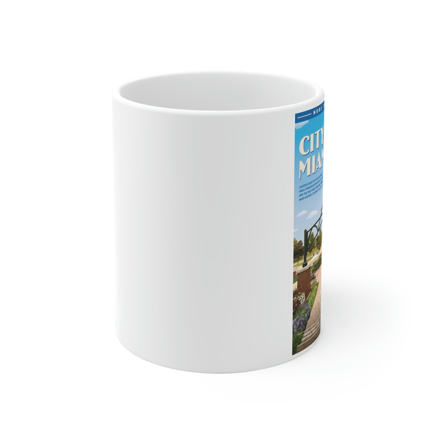 White Ceramic Mug - Miamisburg