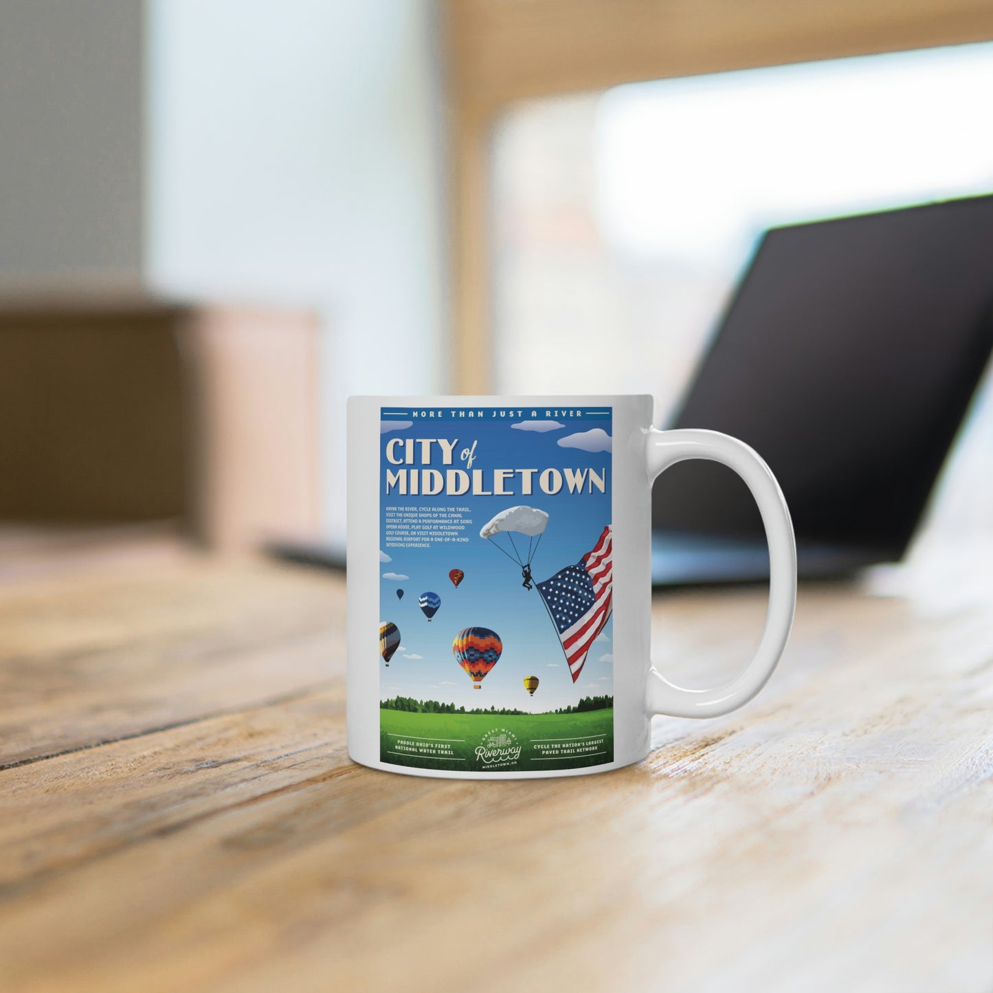 White Ceramic Mug - Middletown