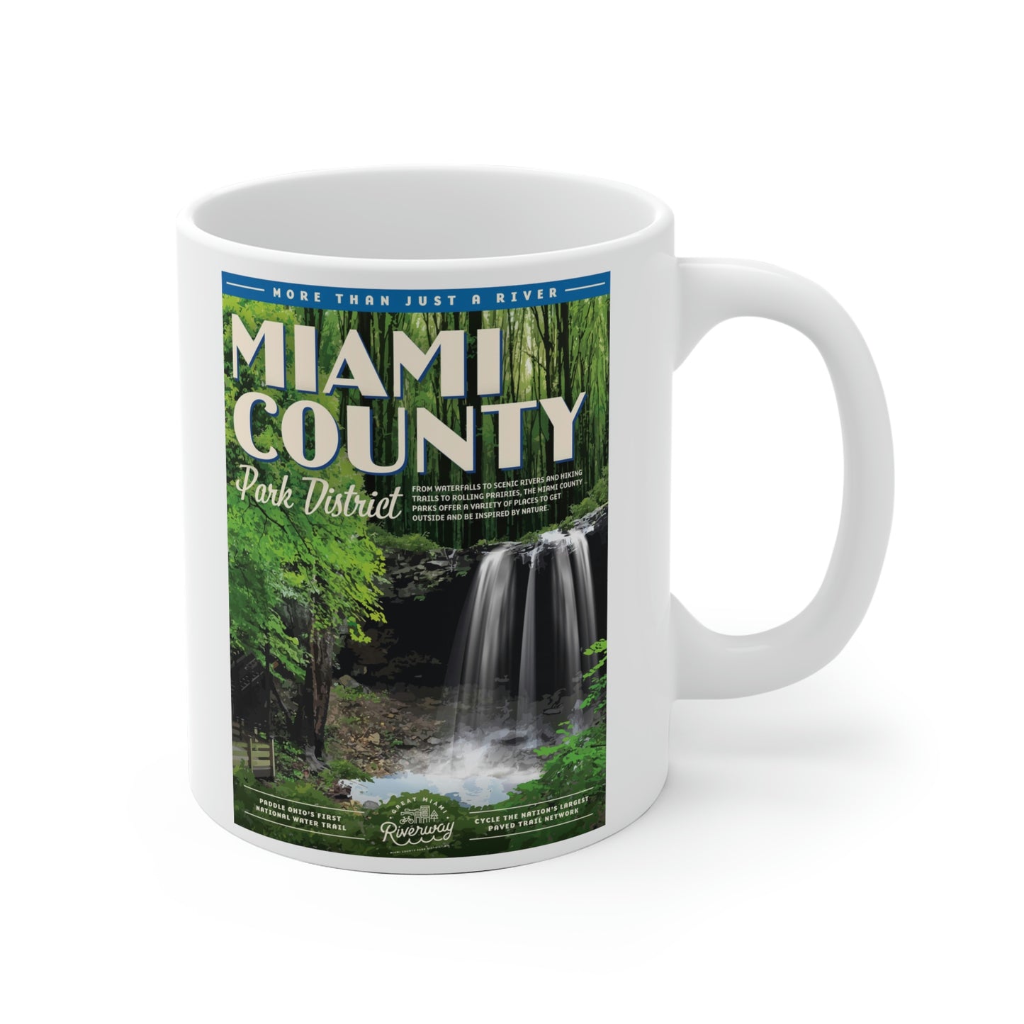 White Ceramic Mug - Miami County Park District