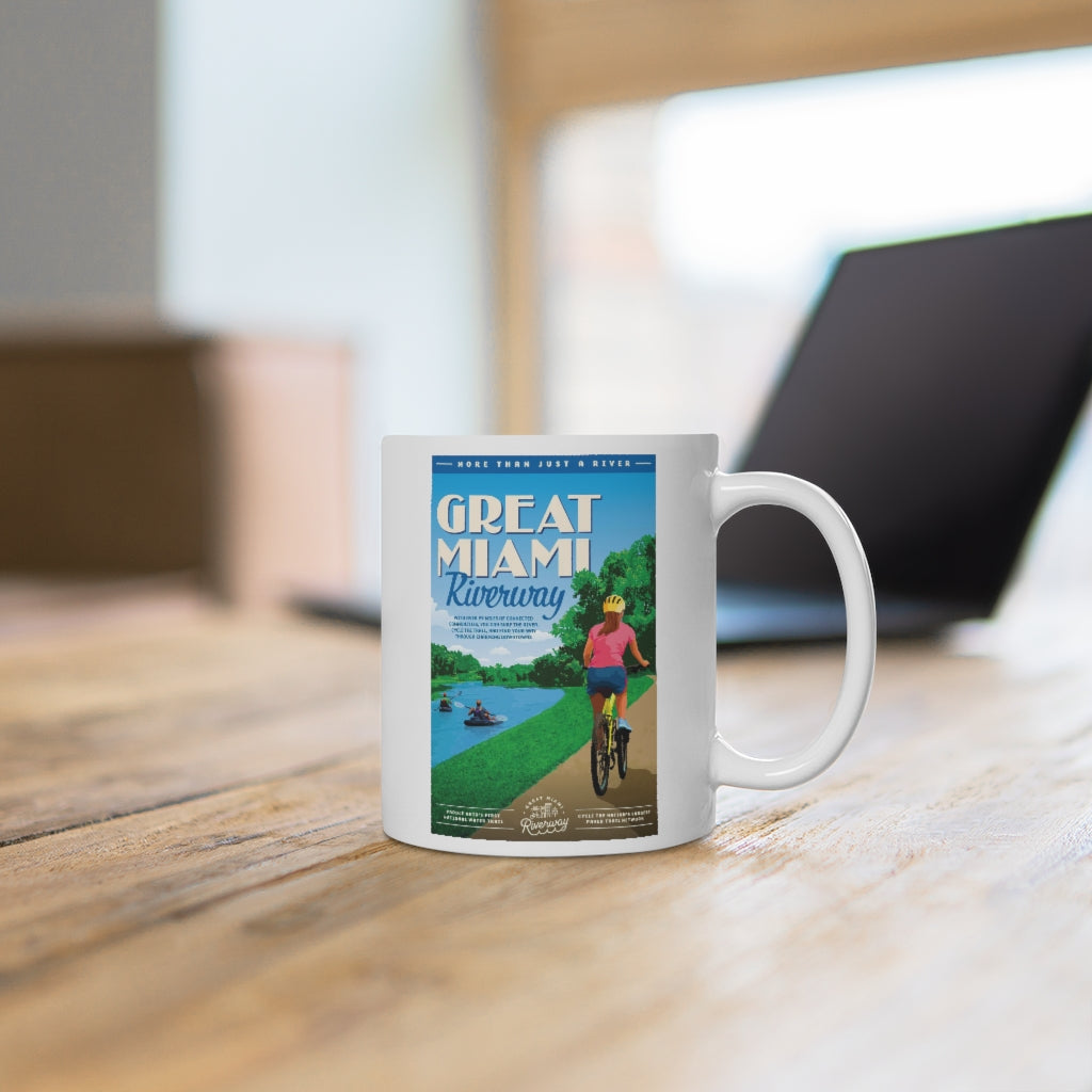 White Ceramic Mug - Riverway