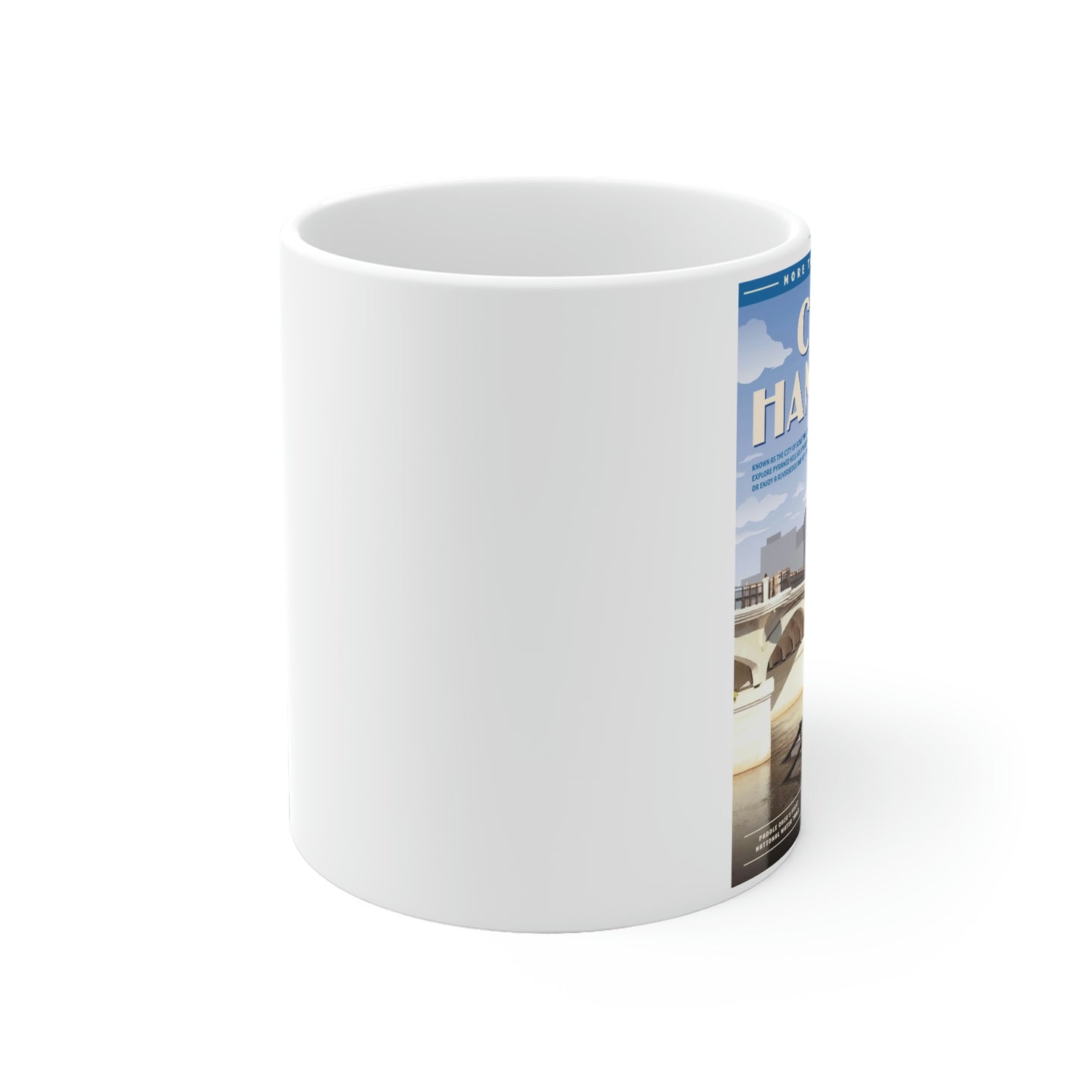White Ceramic Mug - Hamilton