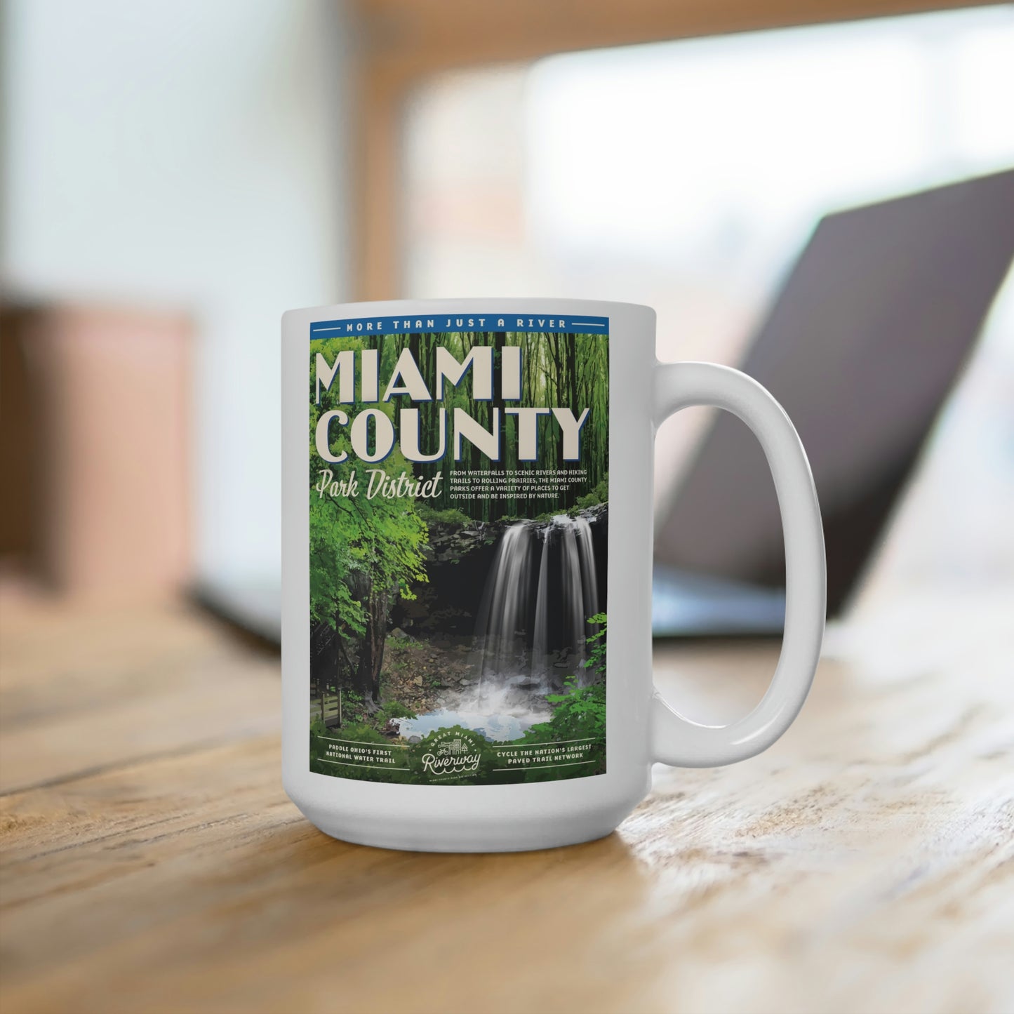 White Ceramic Mug - Miami County Park District