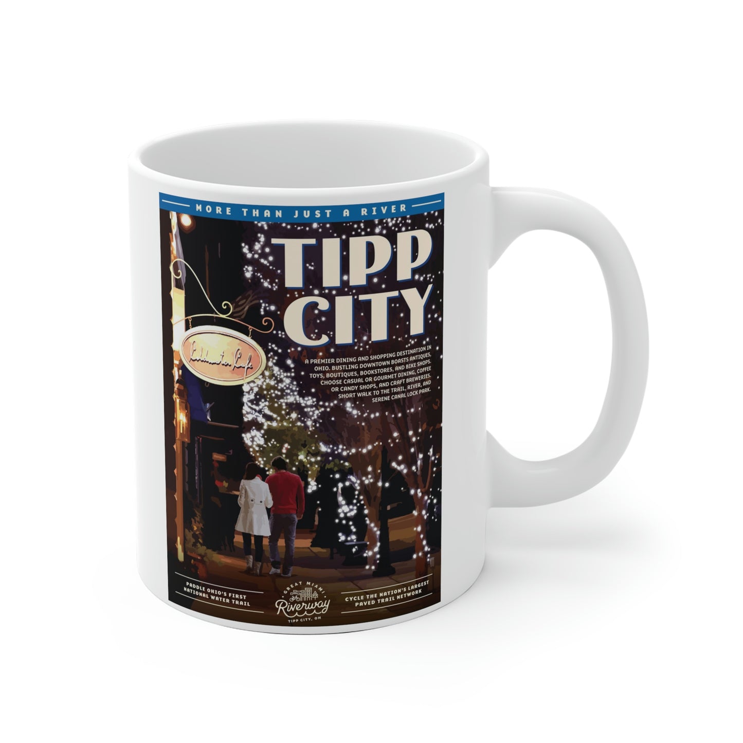 White Ceramic Mug - Tipp City