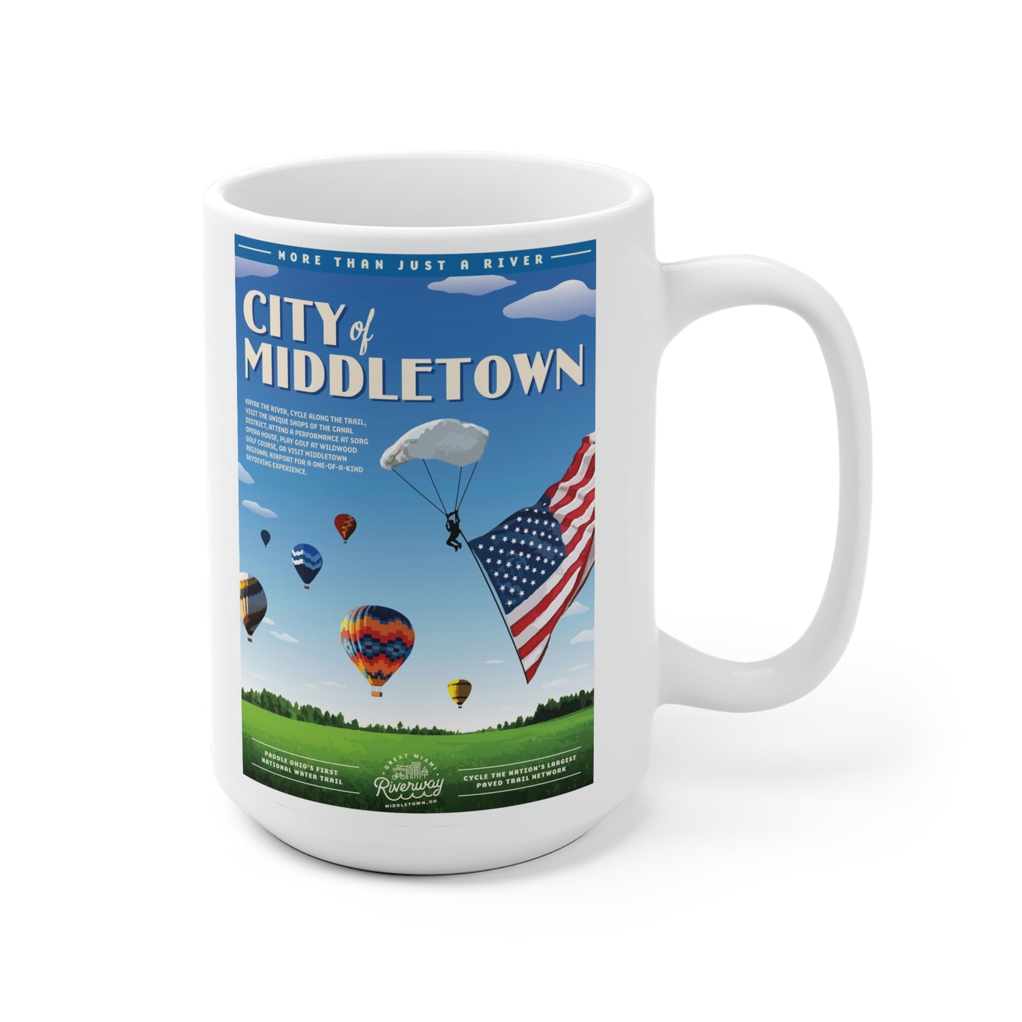 White Ceramic Mug - Middletown