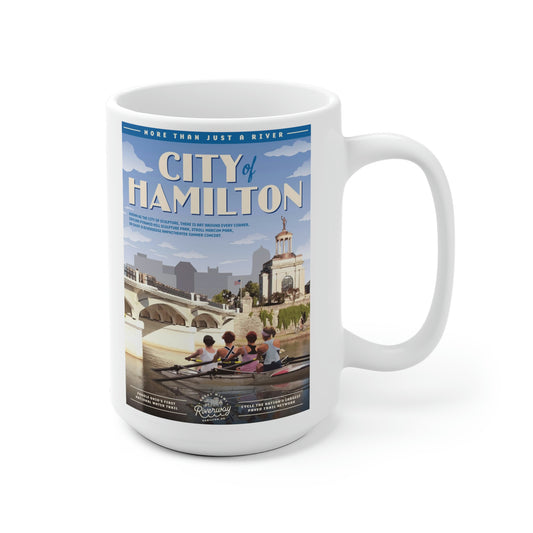 White Ceramic Mug - Hamilton